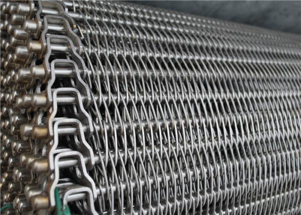 304 316 316L 430 310 Stainless Steel Wire Mesh Conveyor Belt With Chian Alkali Resistant