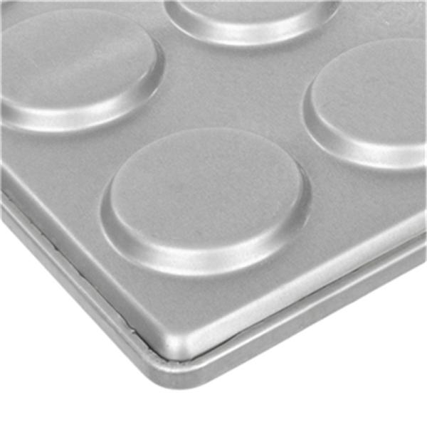RK Bakeware China Foodservice 15 Mold Aluminized Steel Hamburger Bun Tray / Muffin Top / Пекарня для печенья печенья