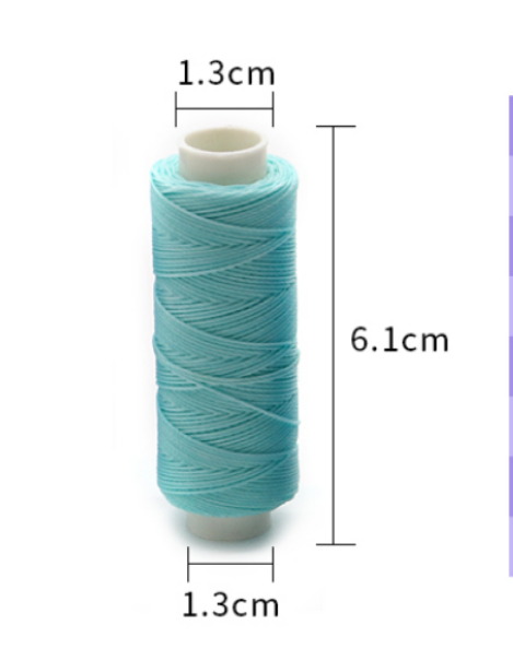 Chemical-Resistant Hand Knitting 0.35MM Polyester Waxed Thread for Leather Crafting