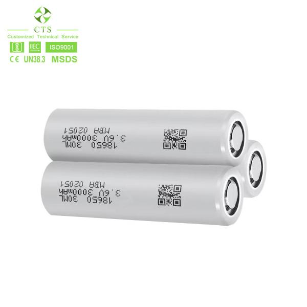 Baterias recarregáveis de iões de lítio de 3.7v 18650 2200mah 2500mah 2600mah 3000mah