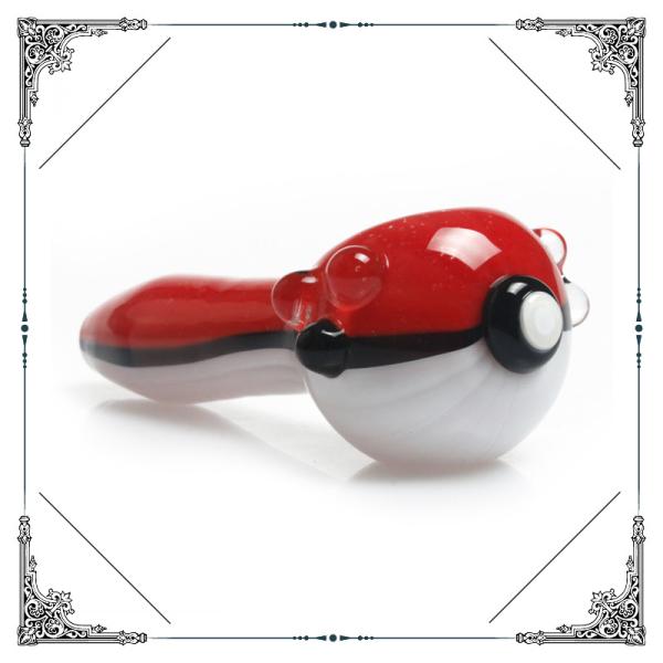 4.7 Inches Tobacco Hand Spoon Pipe American Color Rod PokeBall