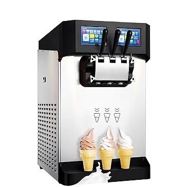 30-35 Liters Output Wooden Case Soft Serve Ice Cream Machine for Frozen Delights