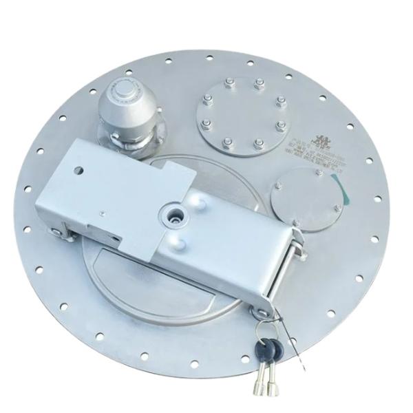 Stainless Steel Manhole Cover for Fuel Tanker Trailer Design Tempreture -20° - 70° Flow Rate
