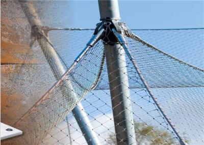 Soft Flexible Architectural Cable Mesh 2.0mm / Stainless Steel Rope Mesh Netting For Balcony