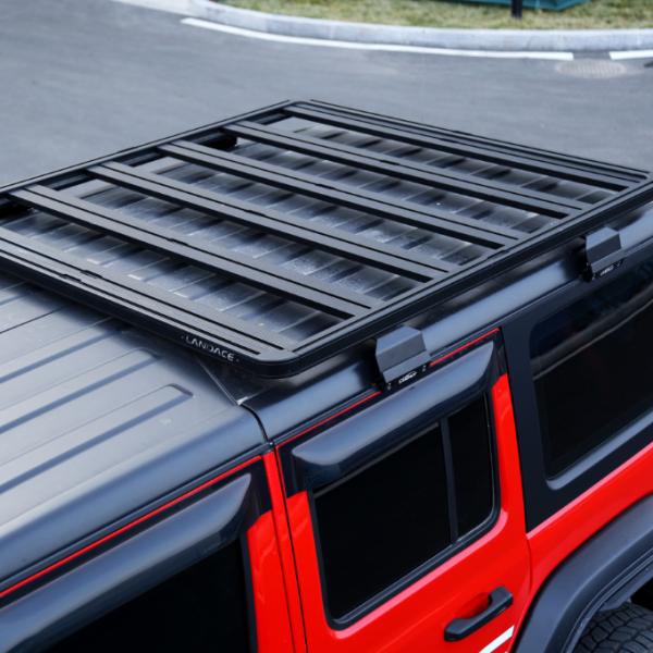 Black Powder Coating Off-Road Roof Rail Luggage Rack for Cars and Universal Cars