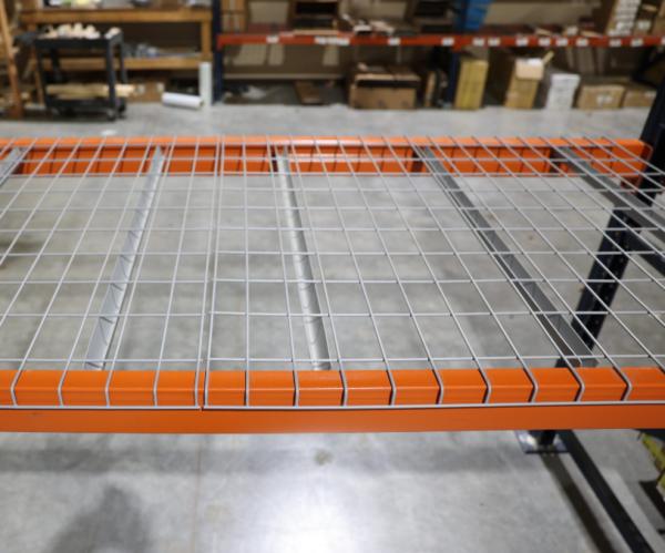 Galvanized Welded Wire Mesh Decking Storage Racking Mesh Decks With 4 Reinforces