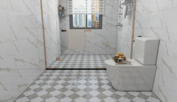 400x400mm Gray Ceramic Rustic Tile Matt Glazed Non-Slip