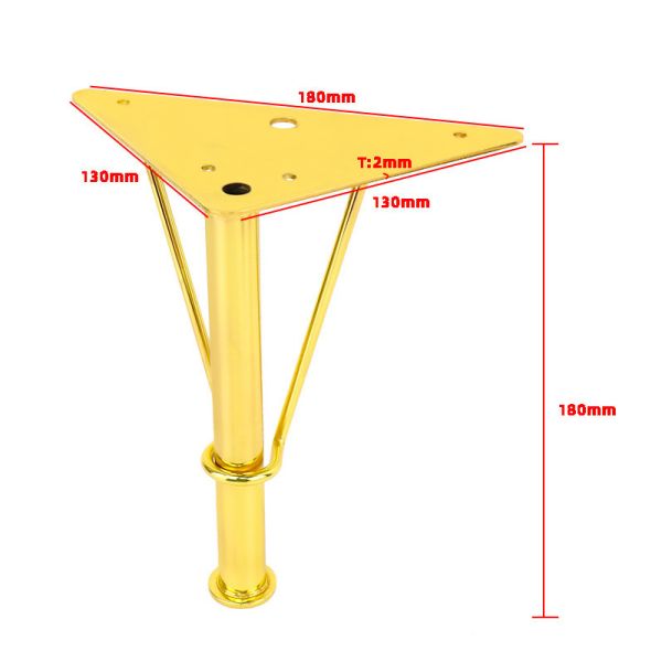 Wanjusheng New Furniture Hardware Bed Foot Metal Sofa Leg TV Stand Foot Furniture Support Accessories