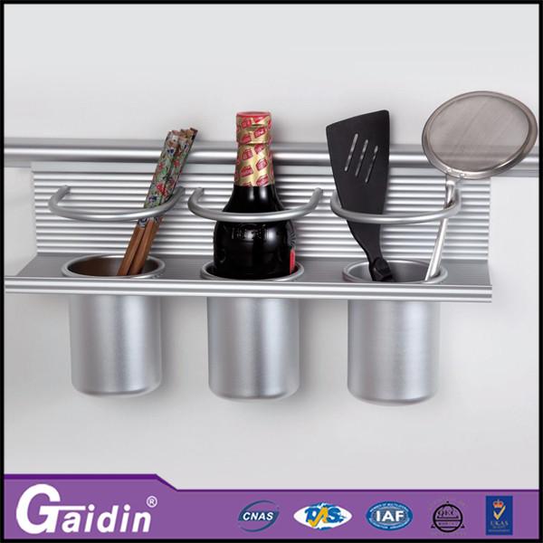 Aluminum wall mounted foggy silver kitchen racks,aluminum kithcen shelves