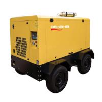 Diesel móvel da mina portátil industrial - rodas postas da barra quatro do compressor de ar 18