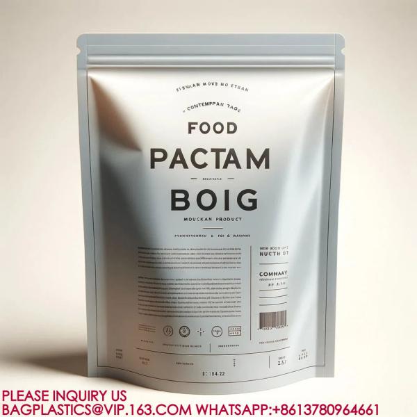 Stand Up Pouch Biodegradable Packaging Food Biscuit Snack Bag Seal Zipper Lock Mylar Bag