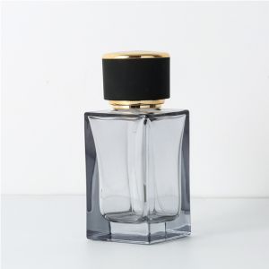 Роскошный квадрат 50ml душит косметические стеклянные бутылки с крышкой брызг