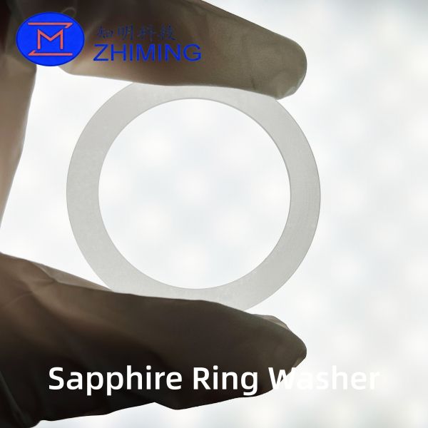 Custom Sapphire Ring Washer – Wear-Resistant, Insulating Single-Crystal Al₂O₃ Component