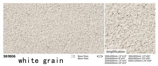 18mm Full Body Porcelain Paving Tile 600x1200mm Flamed Matte