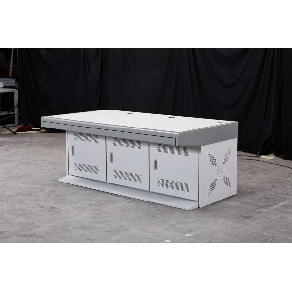 1800 Width Safety Control Room Three Station Console for Modern Office Computer Table