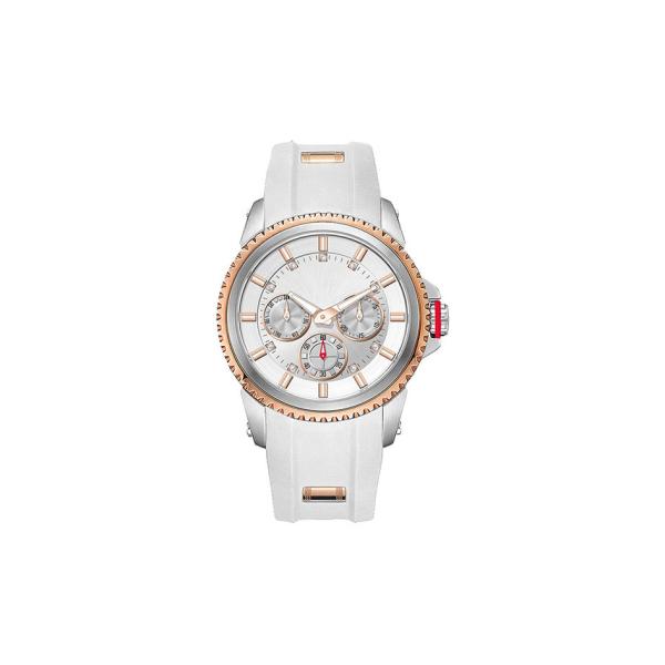 SS Sports Chronograph Watches , High Precision Quartz Watch Silicone Strap