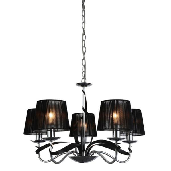 Black chic chandeliers with lampshade for Living room Bedroom Project Lighting (WH-MI-20)