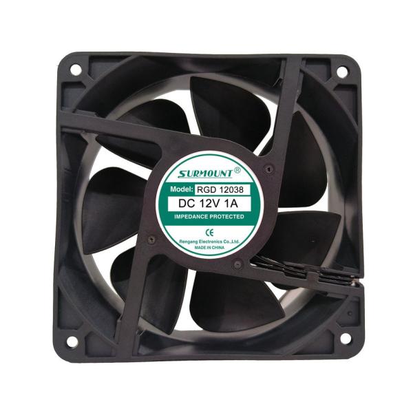 OEM ODM RGD12038 DC Axial Cooling Fan Electric DC Brushless Motor
