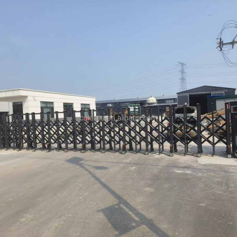 Modern Indian House Main Gate Designs Trackless Sliding Folding Outdoor Automatic Retractable Gate