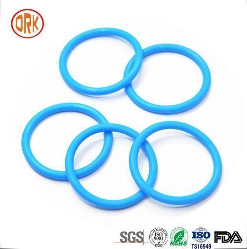 0.5mm - 1000mm 568 Anel de borracha de silicone azul de vedação Anel de borracha RoHS Anel O plano