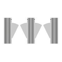Flap Electronic Turnstile Gates 304 Stainless Steel Low Noise Turnstile Entry Systems