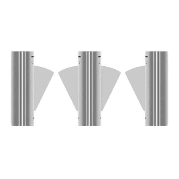 Flap Electronic Turnstile Gates 304 Stainless Steel Low Noise Turnstile Entry Systems