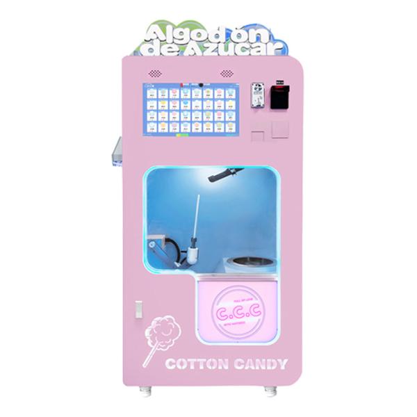 Автоматический микро 32 Фруктовый аромат Маленький хлопковый кондитер для уличного бизнеса с доступной ценой