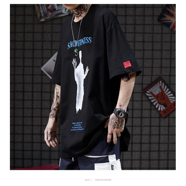 Короткая Sleeved картина ленивого ветра футболки XXXXL-XXS 75% хлопок абстрактная