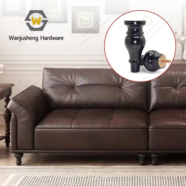 High-quality Gourd-shaped Cabinet Legs for Furniture Sofa Support Legs and Wooden  Sofa Legs for Furniture Accessories