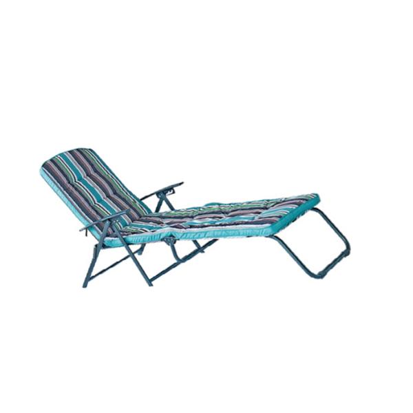 Customized Reclining Folding Padded Sun Loungers Sun Resistant For Patio garden