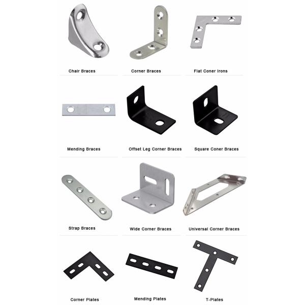 Стандартный 90-градусный металлический угловой скоб для изготовления листового металла и штамповки