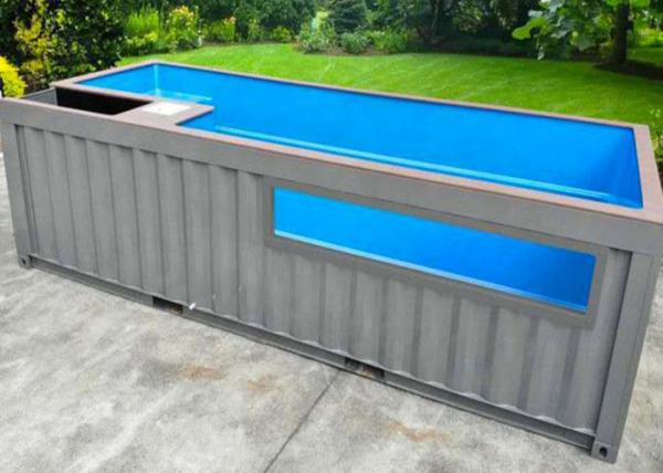 Beach Houses Steel European Luxury Swimming Pool Sale Cross Box Window Training Frame Wooden Prefab Swimming Pool