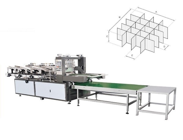 Automatic Partition Board Assembling Machine, Clapboard Assembly Machine, by slotted corrugated cardboard sheets