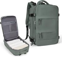 Large Carry On Outdoor Waterproof Hiking Sports  Casual Daypack Travel Bag with independant Shoes Compartment