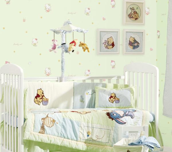 CE certificate Economical Hello Kitty Cartoon Wallpaper Kids Bedroom Decoration Wallcovering