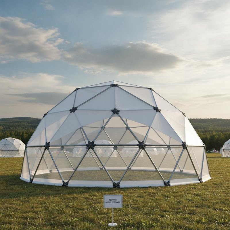 UV Resistant Party Event Tent Reinforced Steel Frame Quick Setup Design for Belarus Music Festival
