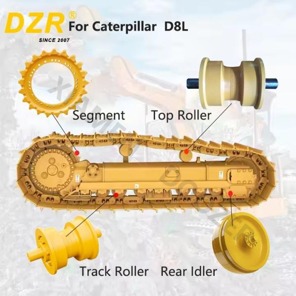 Whole Undercarriage Set For CAT D8L All Series Top Track Roller Idler Sprocket Segment  For Undercarriage Spare Parts