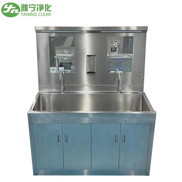 Rust-proof Hand Washing Surgical Scrub Sink Stainless Steel Material with Sensor Faucet for Hospital