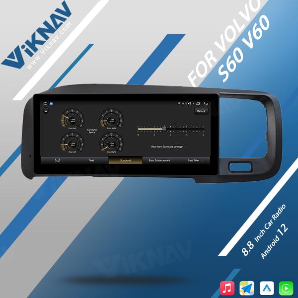 FM FA S60 V60 Volvo Bluetooth Radio 2011-2017 Мультимедийный авторадио HD экран