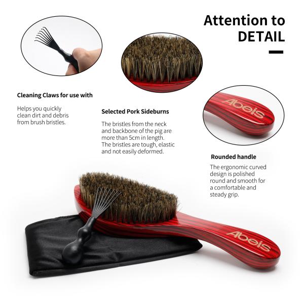 Long Handle 360 Wave Brush Set Custom Logo Hair Beauty Care