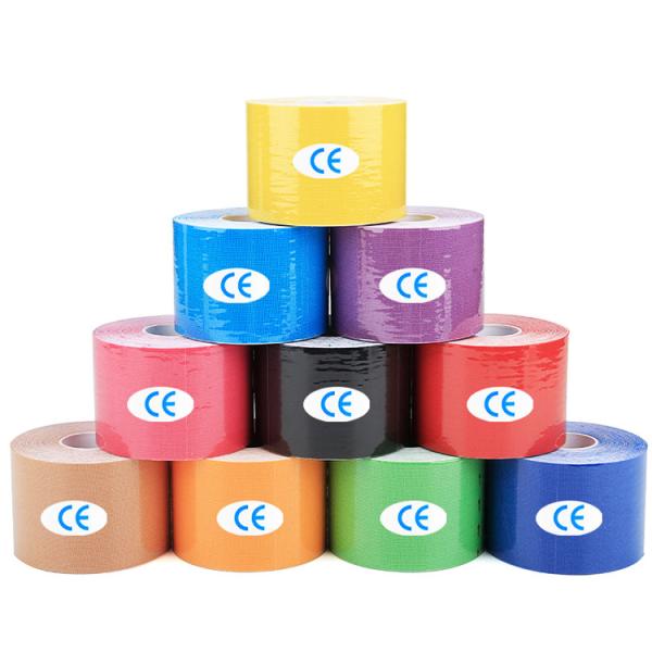Kinesiology Tape 10cm 2.5cm 3.8cm 5cm 7.5cm Waterproof Breathable in Different Colors