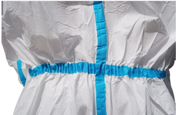 Waterproof Medical Disposable Protective Coverall With Tape