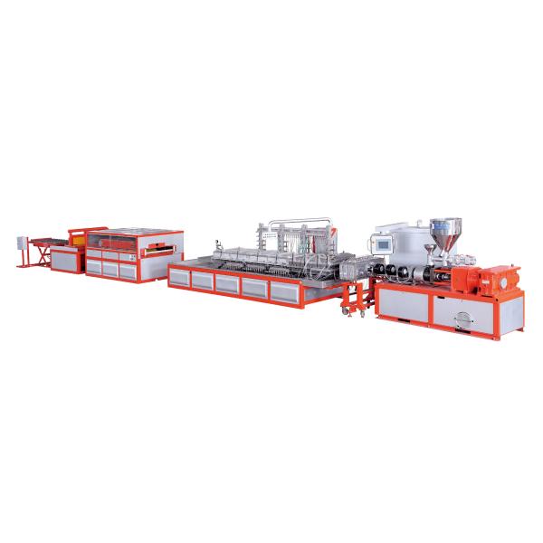 1220mm PVC Foam Board Production Line , Double Screw Plastic Extrusion Equipment