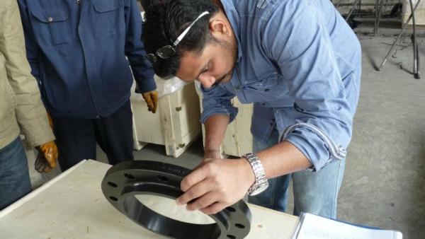 Slip On Steel Pipe Flange , Threaded Pipe Flange Segregation Ingot Eliminated