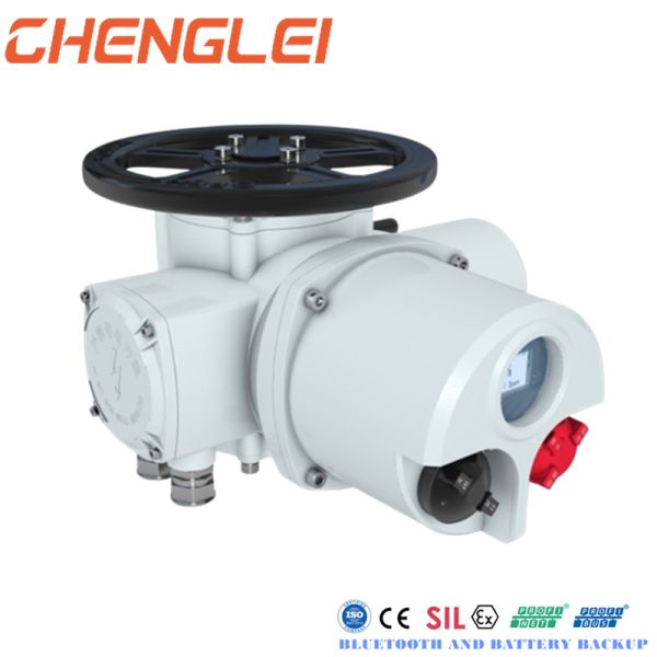 High Power 3 Way Valve Electric Solenoid Actuator for Spherical Valve with Flange Connection