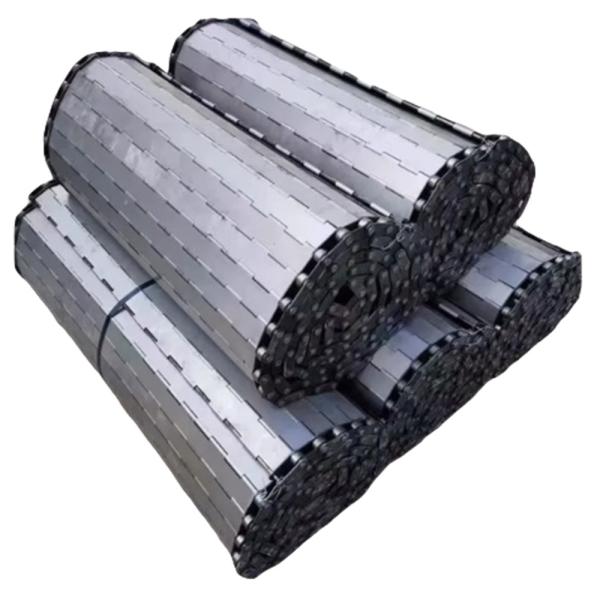 Pitch 50.8mm Transportband Roller Chain Conveyor Hinged Belting Conveyor Belt Metal Chip Conveyor Chain