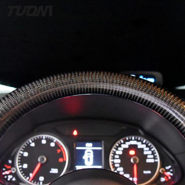 Audi Q3 Q5 Carbon Fiber Leather Steering Wheel Buttons Customized
