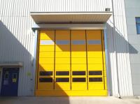 Porta de persiana de PVC de alta velocidade externa de 8000 mm*8000 mm com estrutura de aço inoxidável de 2,0 mm