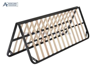 60'' Queen Size Metal Platform Bed Frame With Wood Slats