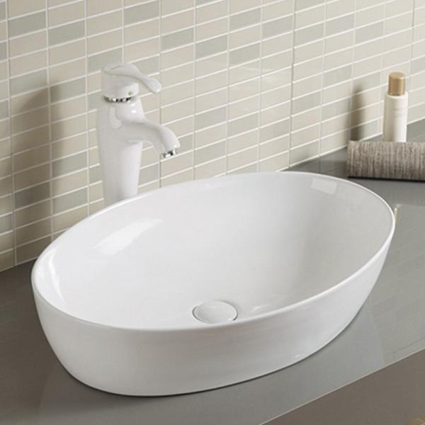 Dissipador oval 500 do banheiro da porcelana x 300 600 x 450 600 x 300 não porosos